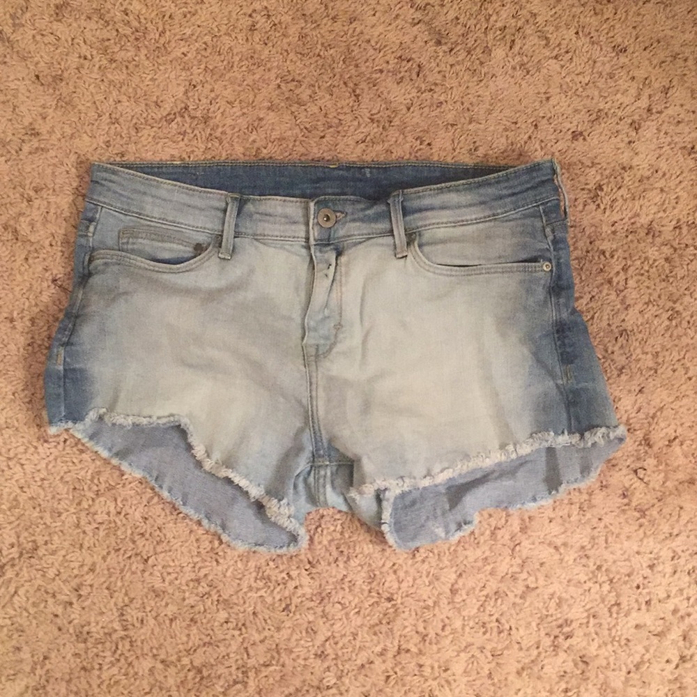 Blue jean shorts